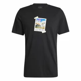Футболка с коротким рукавом мужская Adidas All Day I Dream Чёрный