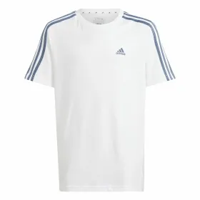 Детский Футболка с коротким рукавом Adidas Essentials Белый