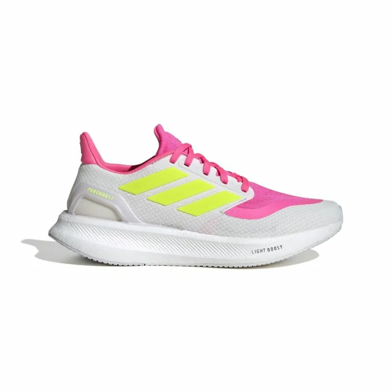 Bėgimo sportbačiai suaugusiems Adidas Pureboost 5 Balta Rožinė