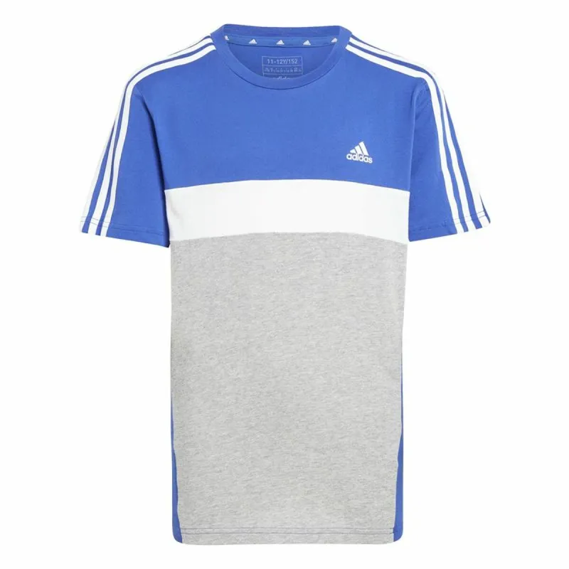 Vaikiška Marškinėliai su trumpomis rankovėmis Adidas 3S Tib Mėlyna
