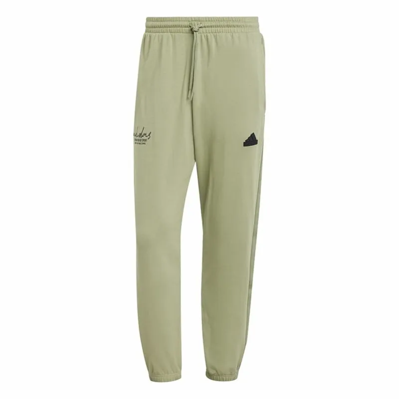 Ilgos sportinės kelnės Adidas Brand Love French Terry Žalia Vyras
