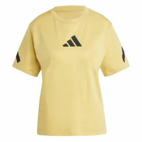 Футболка с коротким рукавом женская Adidas Z.N.E. Жёлтый