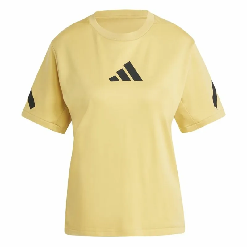 Moteriški marškinėliai su trumpomis rankovėmis Adidas Z.N.E. Geltona