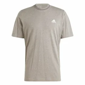 Футболка с коротким рукавом мужская Adidas Seasonal Essentials Коричневый Светло-серый