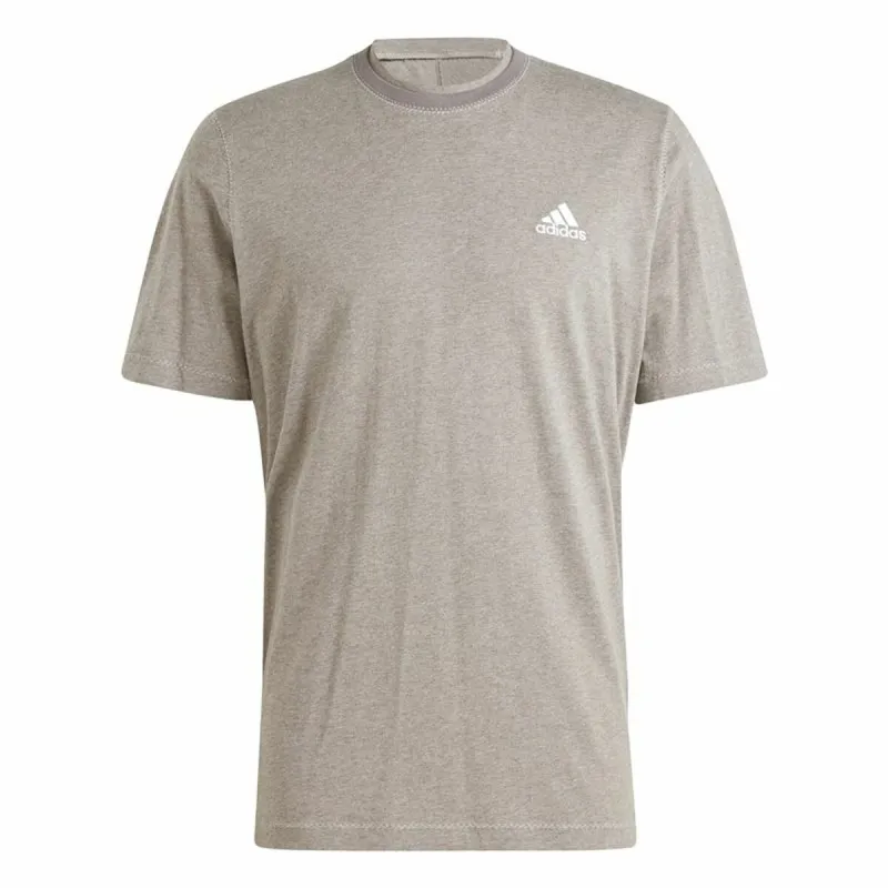 Vyriški marškinėliai su trumpomis rankovėmis Adidas Seasonal Essentials Ruda Šviesiai pilka