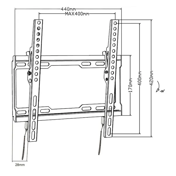 TV Mount MacLean MC-412 32" 70" 45 kg