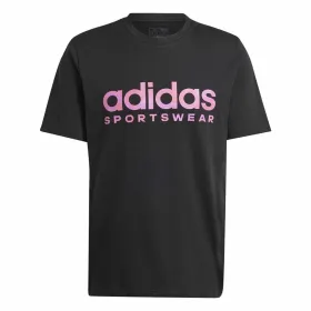 Футболка с коротким рукавом мужская Adidas House Of Tiro Summer Linear Graphic Чёрный