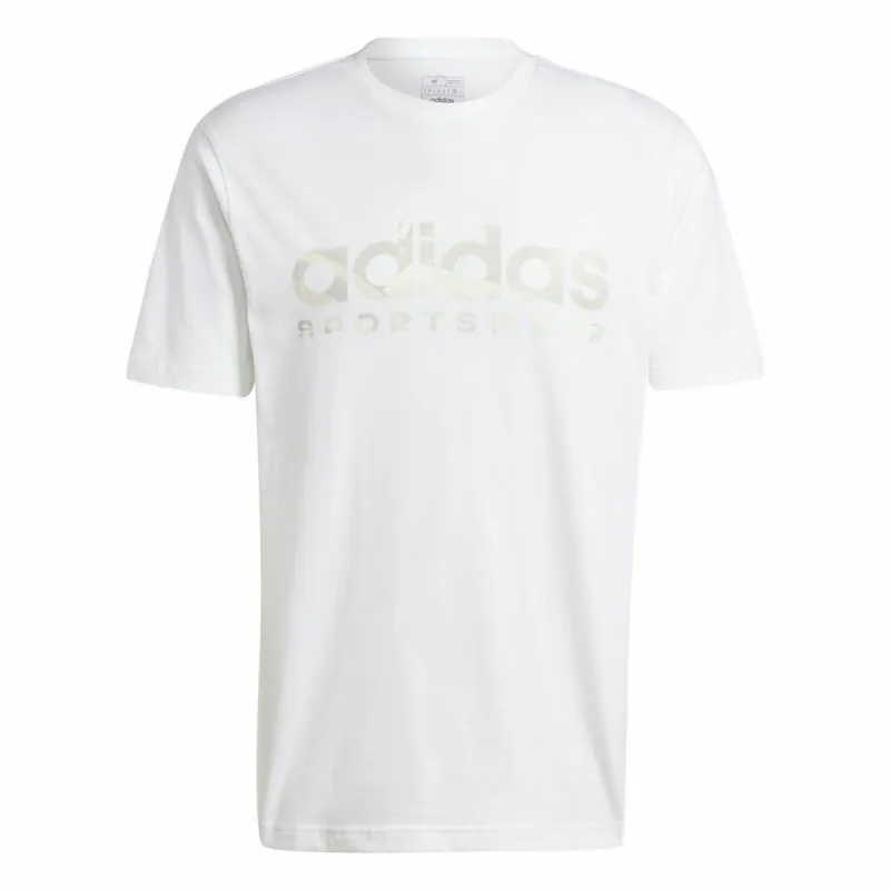 Футболка с коротким рукавом мужская Adidas House Of Tiro Summer Linear Graphic Белый