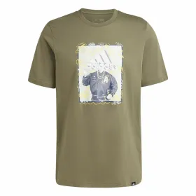 Футболка с коротким рукавом мужская Adidas Doodle Graphic Зеленый