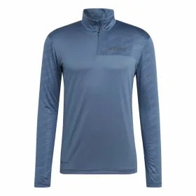 Vyriški marškinėliai su ilgomis rankovėmis Adidas Multi Half Zip Ls Mėlyna