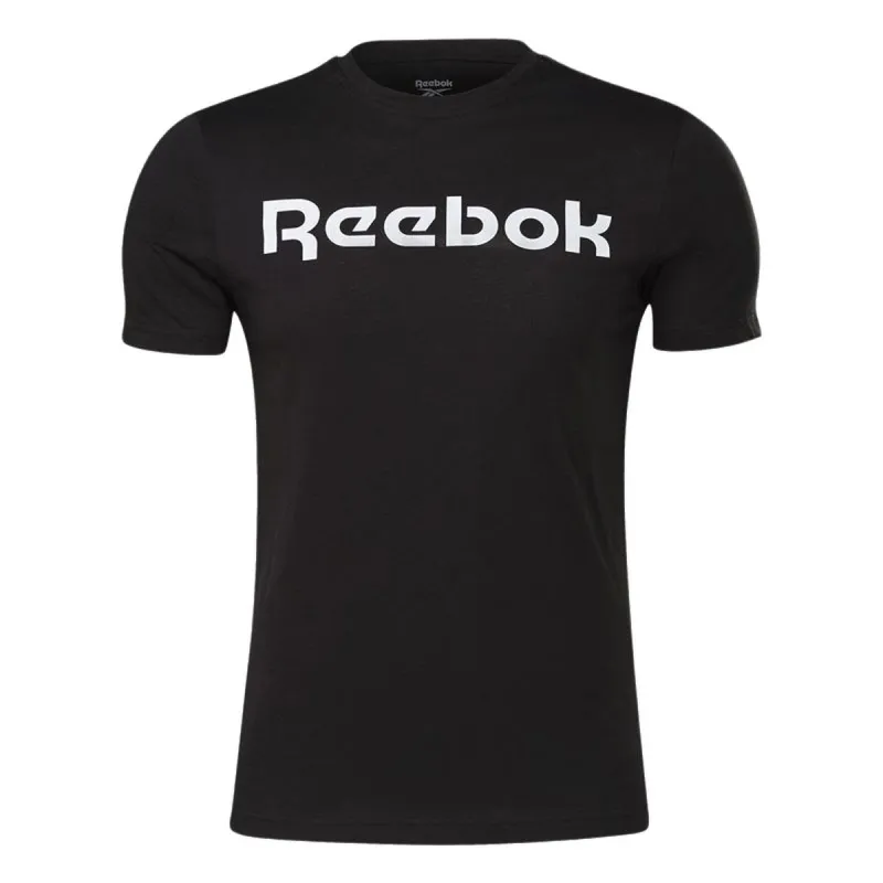 Vyriški marškinėliai su trumpomis rankovėmis Reebok Graphic Series Linear Logo Juoda
