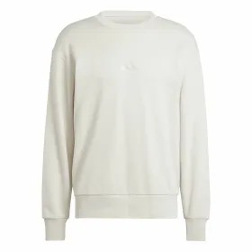 Vīriešu Sporta Krekls bez Kapuča Adidas All Szn French Terry Crew Bēšs