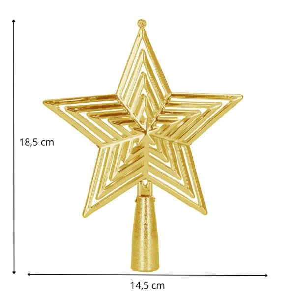 Ziemassvētku egles zvaigzne Springos CA1199 18.5 cm