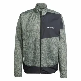 Tuulenpitävä Urheilutakki Adidas Terrex Harmaa