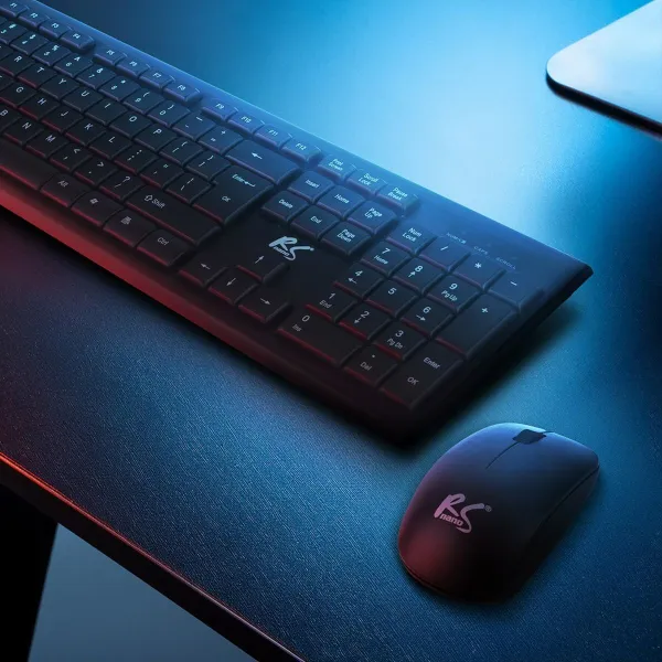 Keyboard and Mouse Nano RS RS580 Black