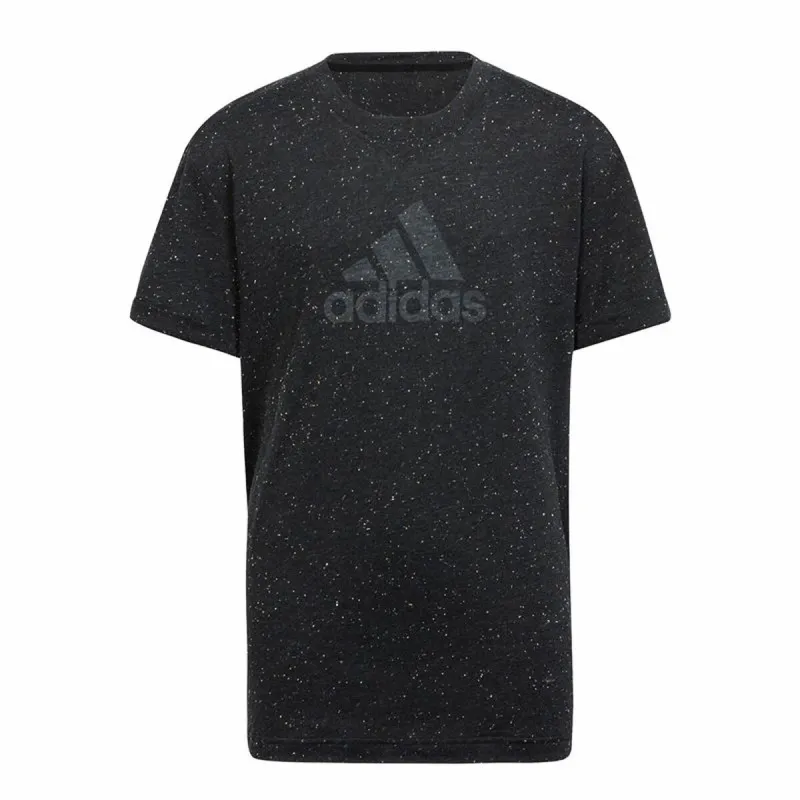 Детский Футболка с коротким рукавом Adidas Чёрный