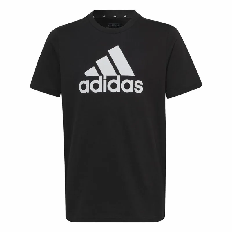 Vaikiška Marškinėliai su trumpomis rankovėmis Adidas Big Logo Juoda