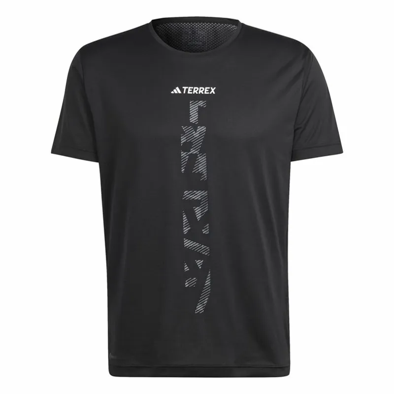 Vyriški marškinėliai su trumpomis rankovėmis Adidas Agr Shirt Juoda