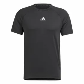 Футболка с коротким рукавом мужская Adidas Essentials Gym+ Чёрный