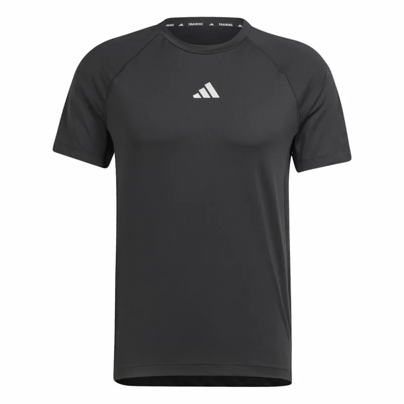 Vyriški marškinėliai su trumpomis rankovėmis Adidas Essentials Gym+ Juoda