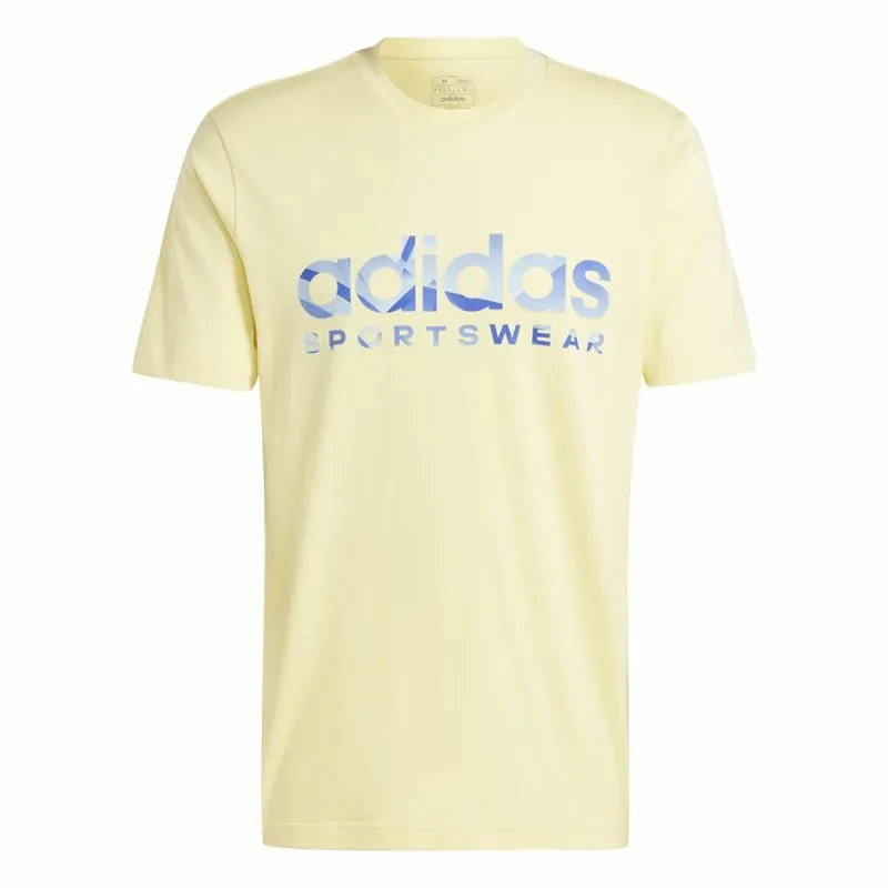 Vyriški marškinėliai su trumpomis rankovėmis Adidas House Of Tiro Summer Linear Graphic Geltona