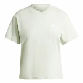 Футболка с коротким рукавом женская Adidas Essentials Small Logo Зеленый