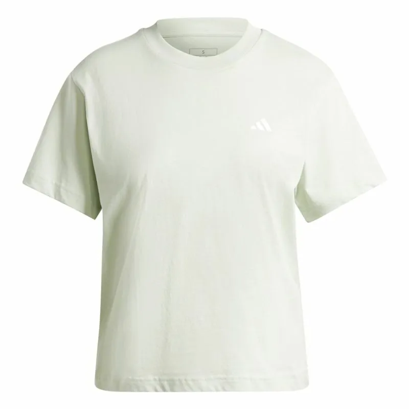 Moteriški marškinėliai su trumpomis rankovėmis Adidas Essentials Small Logo Žalia