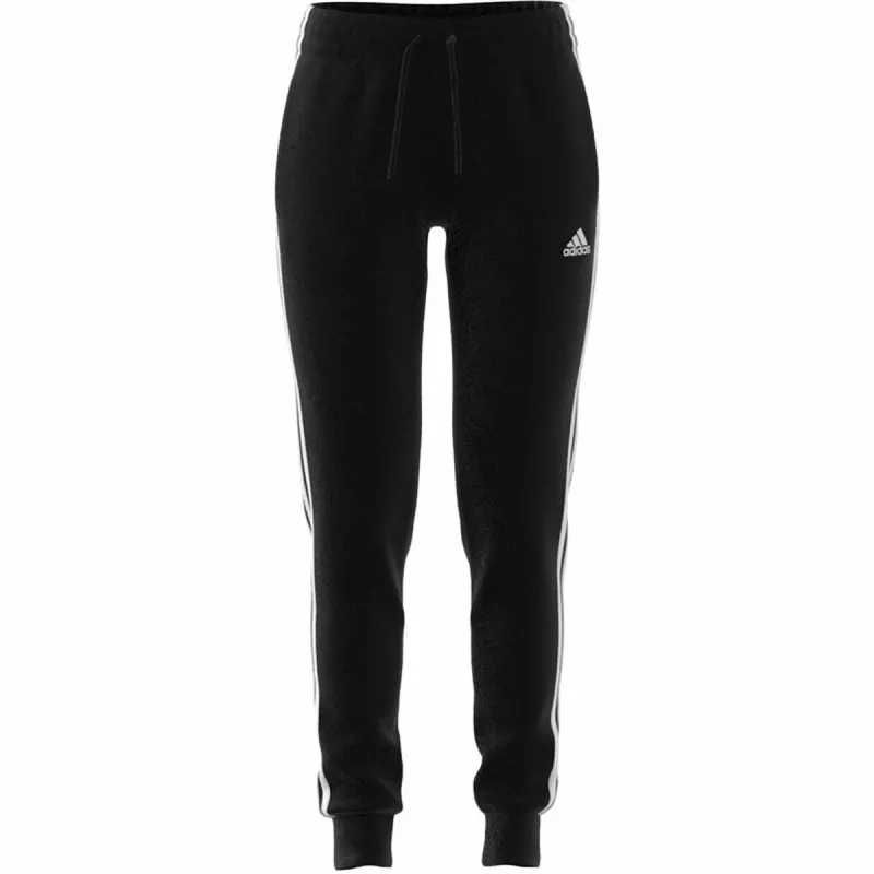 Long Sports Trousers Adidas 3S Fl C Pt Black Lady