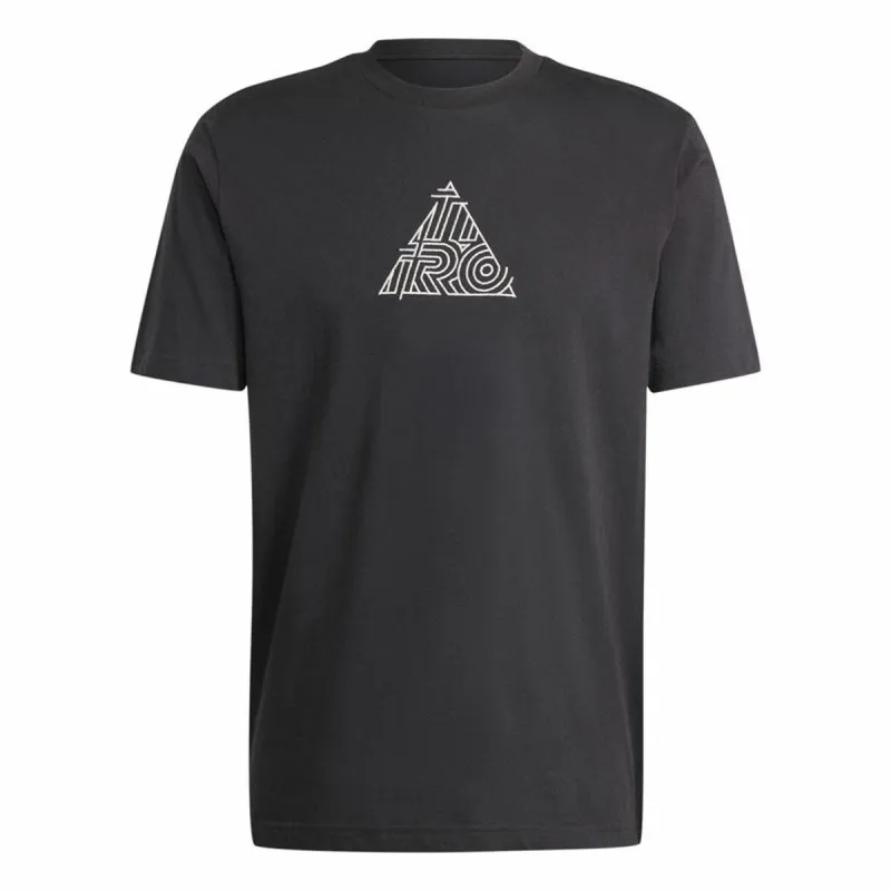 Vyriški marškinėliai su trumpomis rankovėmis Adidas House Of Tiro Metallic Graphic Juoda