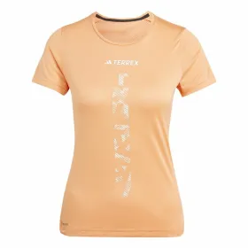 Футболка с коротким рукавом женская Adidas Agravic Shirt Оранжевый