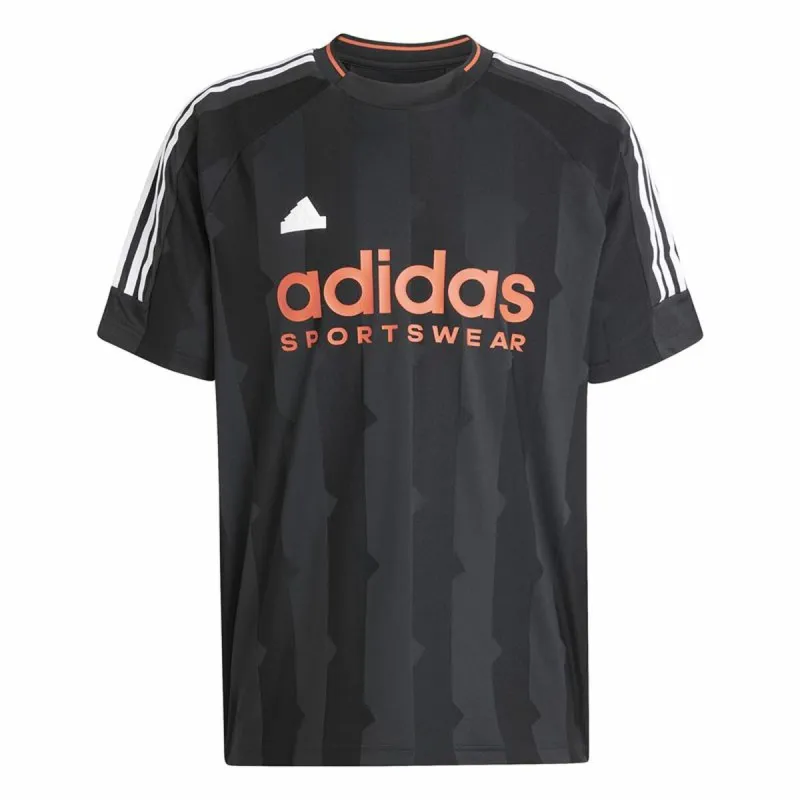 Vyriški marškinėliai su trumpomis rankovėmis Adidas House Of Tiro Jacquard Jersey Juoda