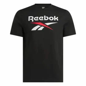 Футболка с коротким рукавом мужская Reebok Identity Big Чёрный