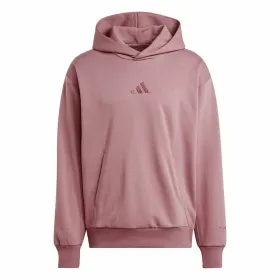 Vīriešu Sporta Krekls ar Kapuci Adidas All Szn Fleece Hoodie Rozā