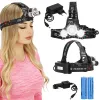 Įkraunamas LED prožektorius Springos CS0059 su T6 CREE LED juodas