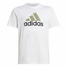 Футболка с коротким рукавом унисекс Adidas Essentials Белый