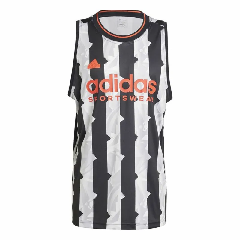 Viršutiniai marškinėliai moterims Adidas House Of Tiro Tank Top Balta Juoda