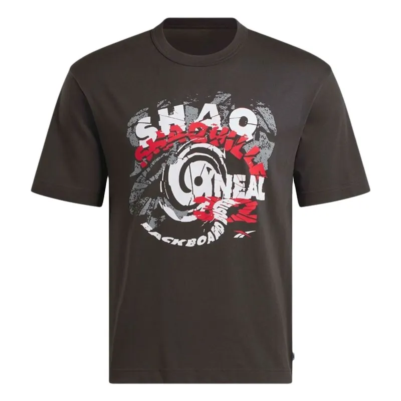 Vyriški marškinėliai su trumpomis rankovėmis Reebok Gs Hs Shaq Spiral Te Juoda
