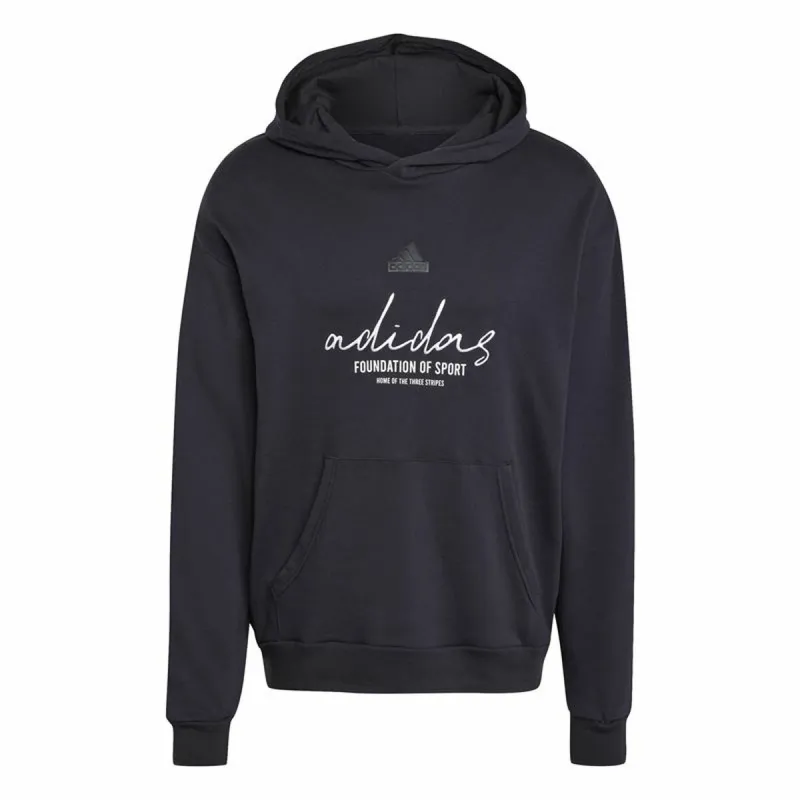 Vīriešu Sporta Krekls ar Kapuci Adidas Brand Love French Terry Melns