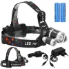 Įkraunamas LED prožektorius Springos CS0059 su T6 CREE LED juodas