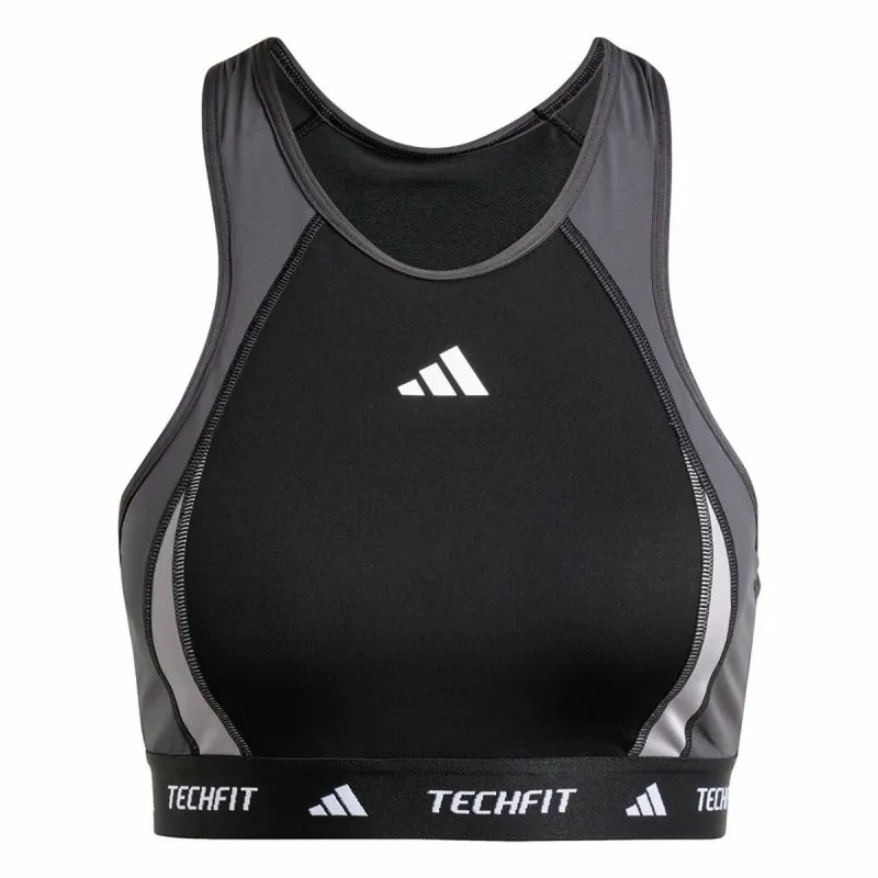 Спортивный бюстгальтер Adidas Techfit  Чёрный