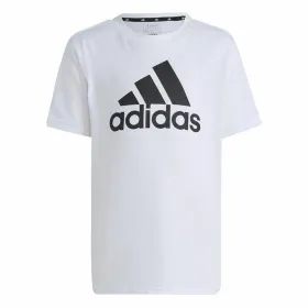 Футболка с коротким рукавом унисекс Adidas Lk Bl Co Белый