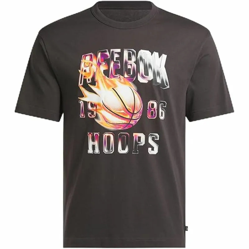 Футболка с коротким рукавом мужская Reebok Gs Basketball On Fir Чёрный