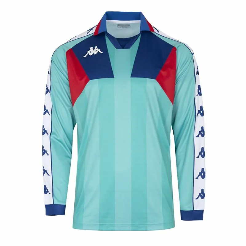 Men's Short-sleeved Football Shirt Kappa Amario Blue Red