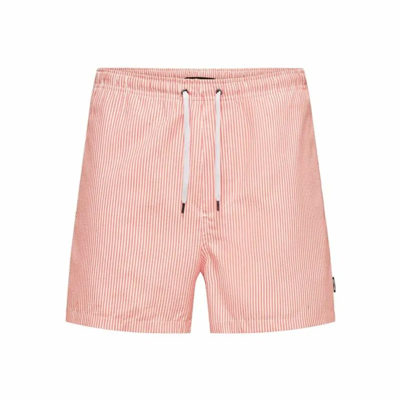 Vyriškos glaudės Only & Sons Onsted Stripe Seersucker Rožinė