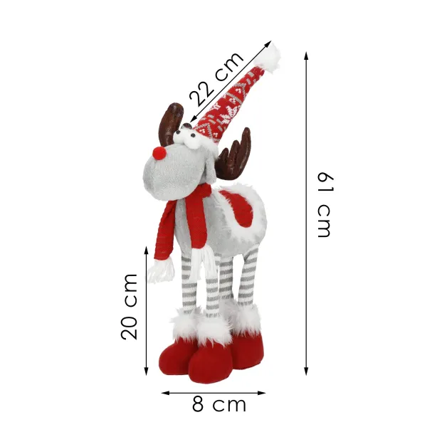 Joulukoristeita poro Springos CA1250 61cm