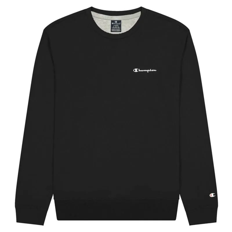 Miesten huputon collegepaita Champion Spliced Script Logo Musta
