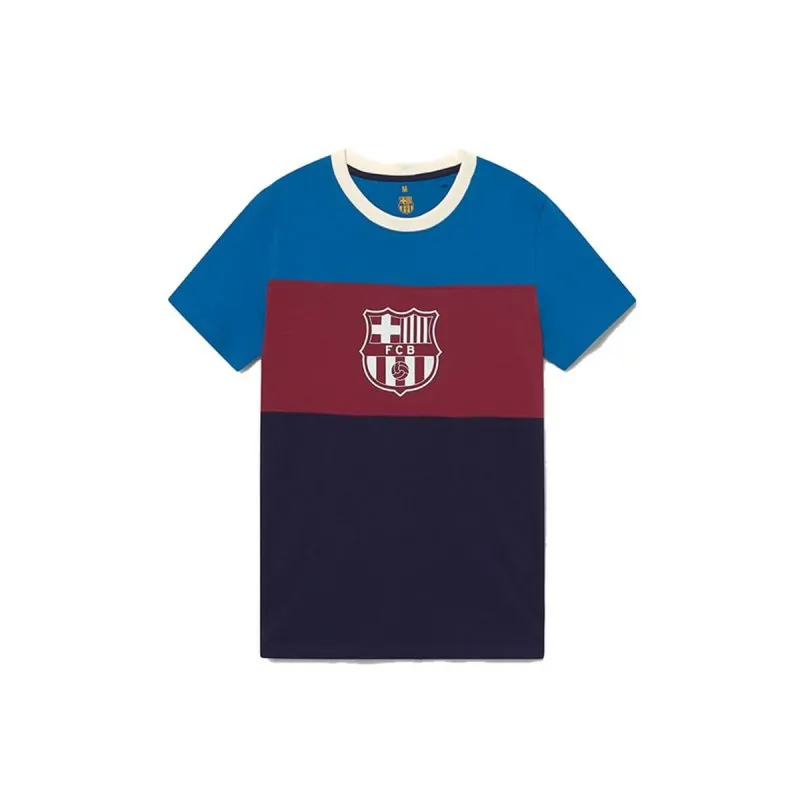 Men's Short-sleeved Football Shirt F.C. Barcelona Tricolor