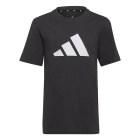 Детский Футболка с коротким рукавом Adidas HG8856 Чёрный