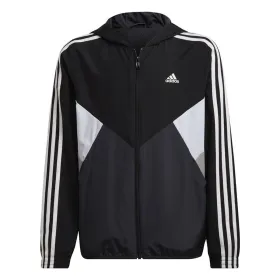 Children's Sports Jacket Adidas Coupe-Vent Colorblock BK Black