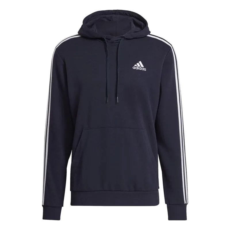 Vyriškas džemperis su gobtuvu Adidas Essentials 3 Bandas Tamsiai mėlyna